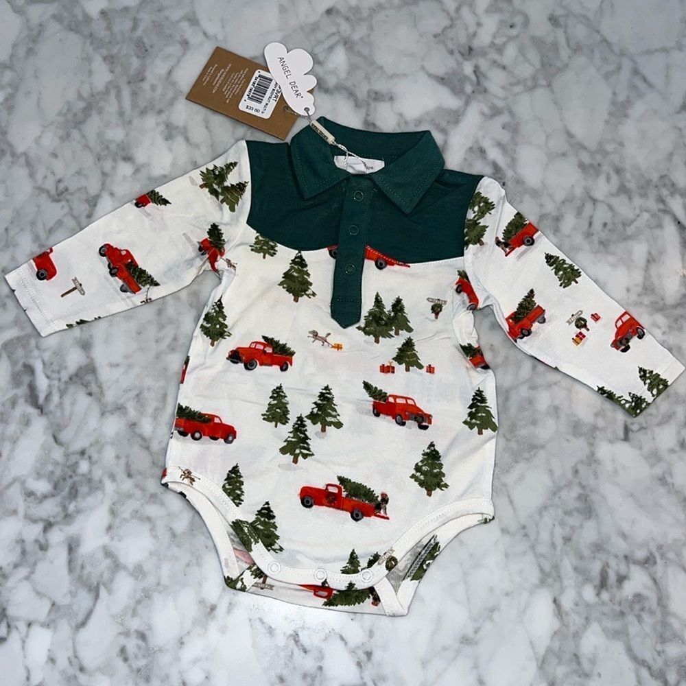 NWT ANGEL DEAR HOLIDAY BODYSUIT